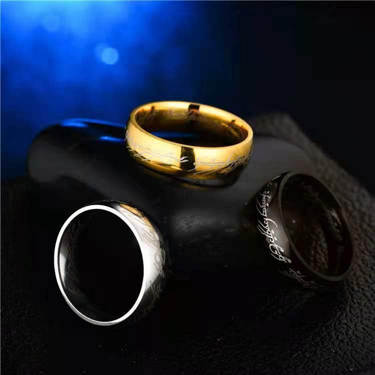 Titanium Steel Lord Of The Rings Couple Ring