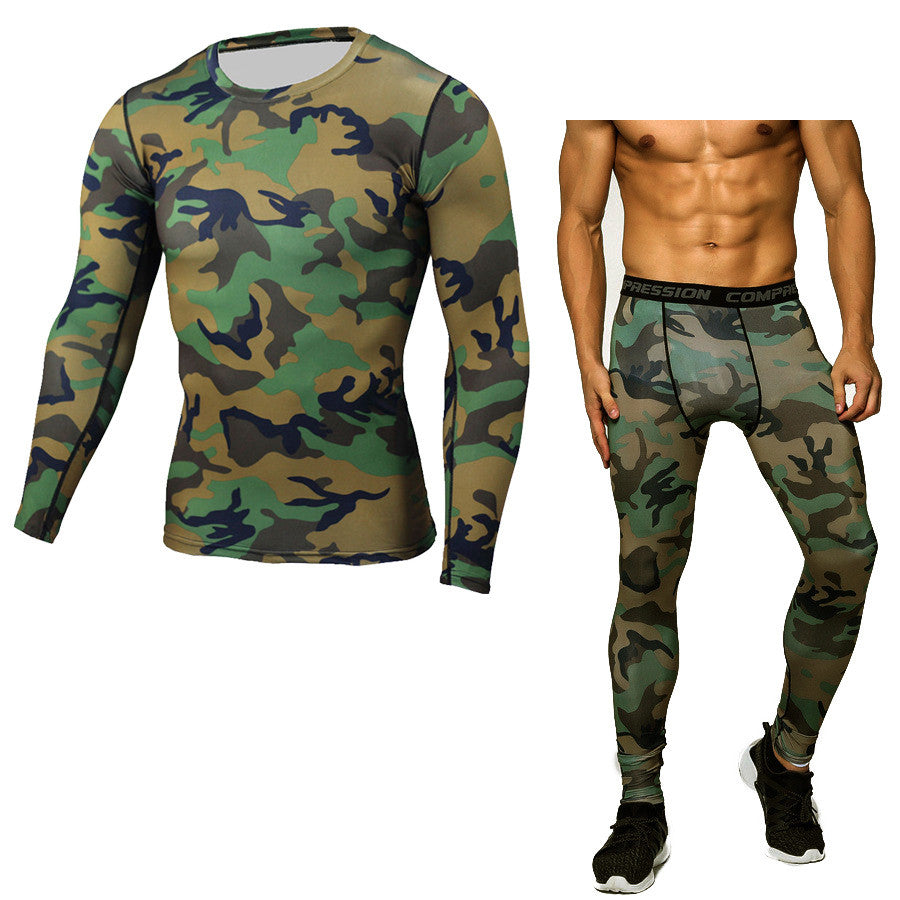 Camouflage leggings suit