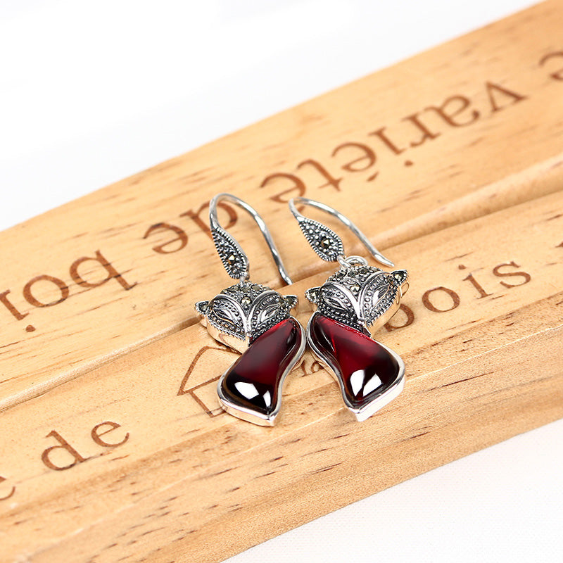 Little Fox Ruby Earrings