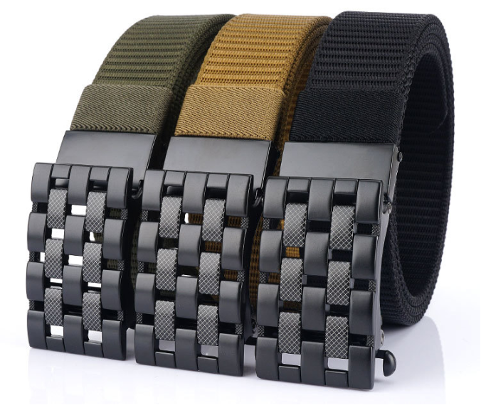 Automatic buckle nylon belt