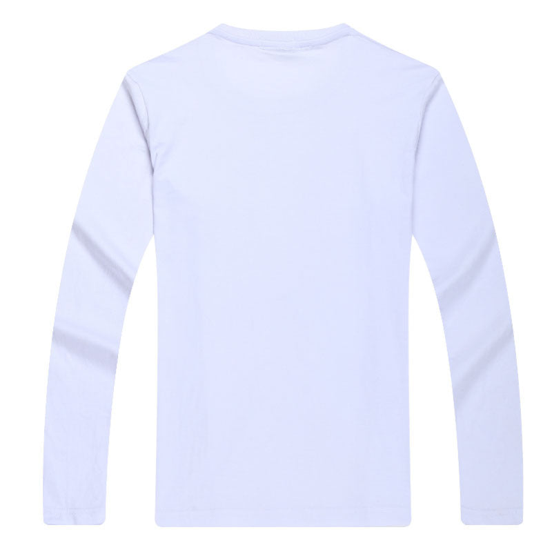 Casual solid color printed long sleeve