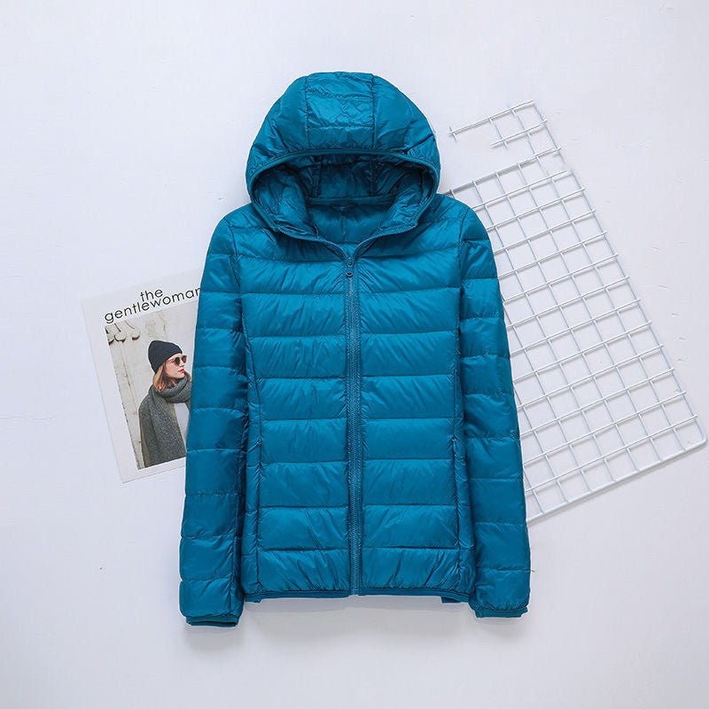 Slim Slimming Portable Short And Thin Down Jacket Women