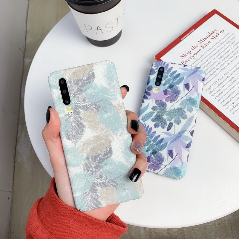 Simple leaf phone case