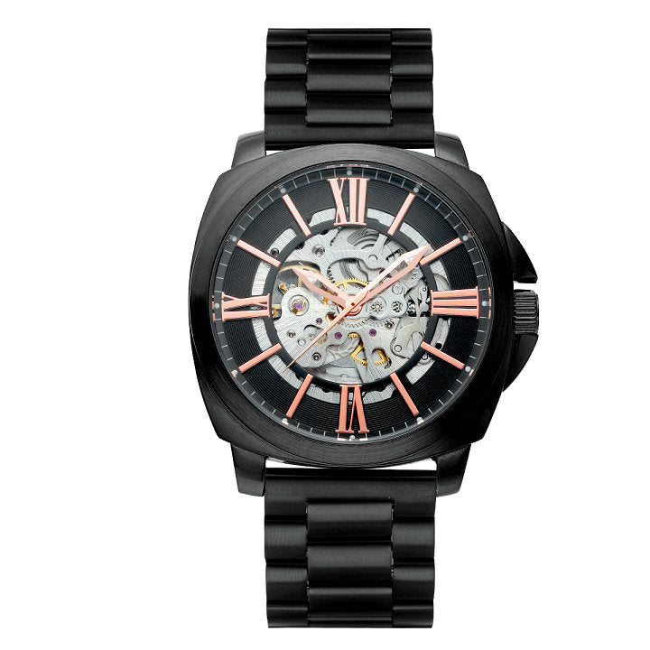 Automatic mechanical movement luminous waterproof watch