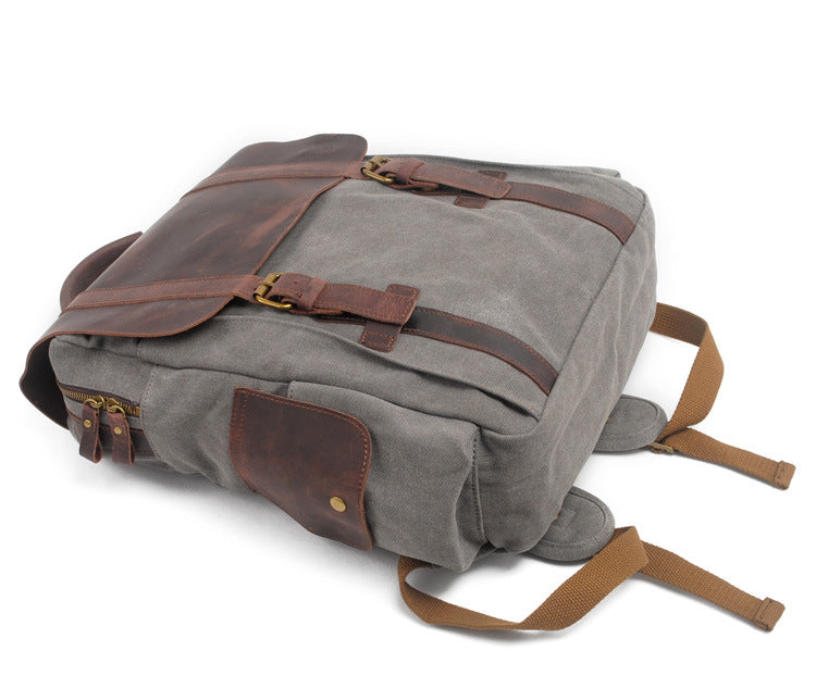 Vintage canvas backpack