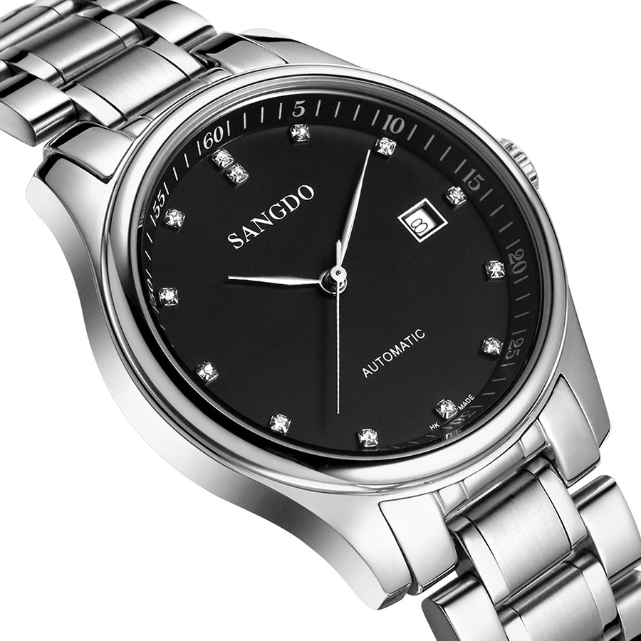 Simple Style Mechanical Watch Stainless Steel Waterproof Watch