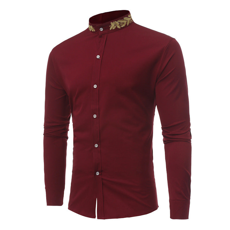 New autumn/winter men's long-sleeved shirts