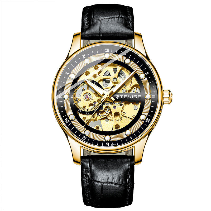 New Hollow Fashionable Waterproof Mechanical Watch