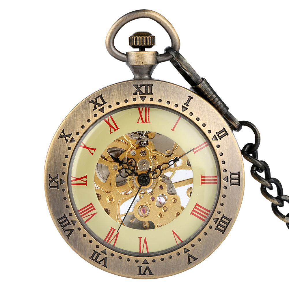 Vintage Roman literal mechanical pocket watch