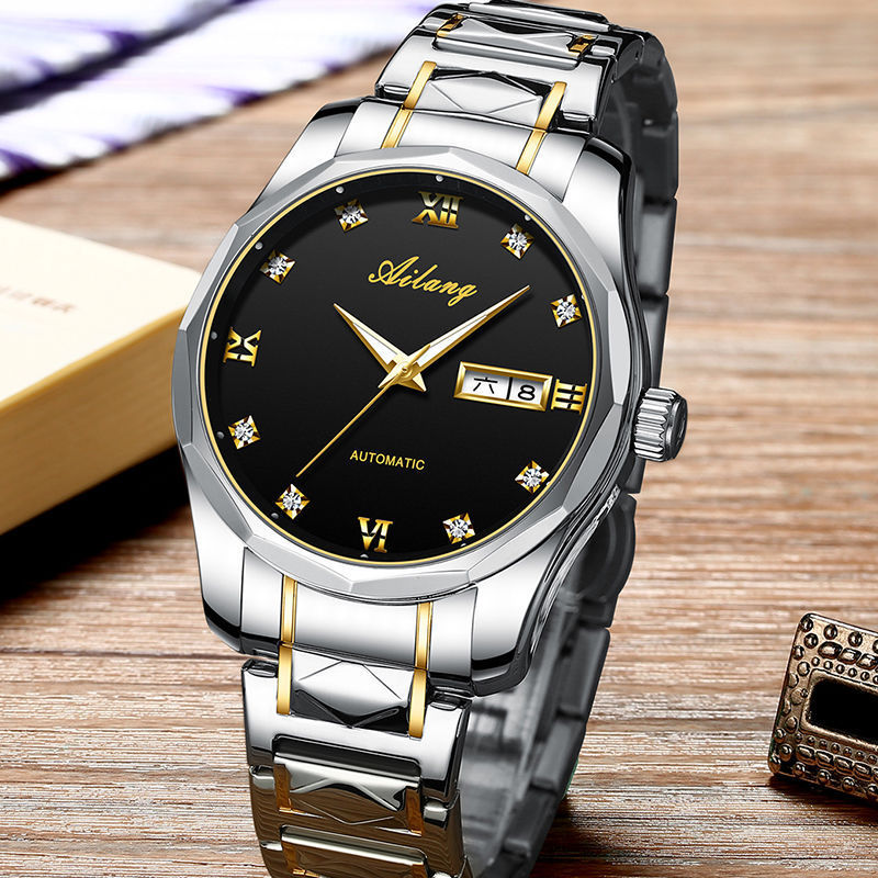 Automatic Mechanical Watch Stainless Steel Watch Men's Waterproof Luminous