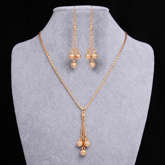 Earrings necklace jewelry set