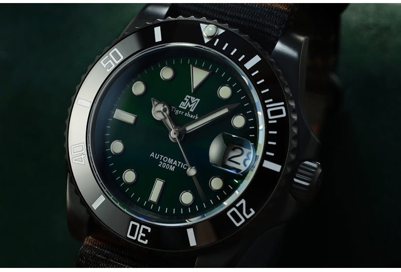 San Martin Green Water Ghost Diving Watch