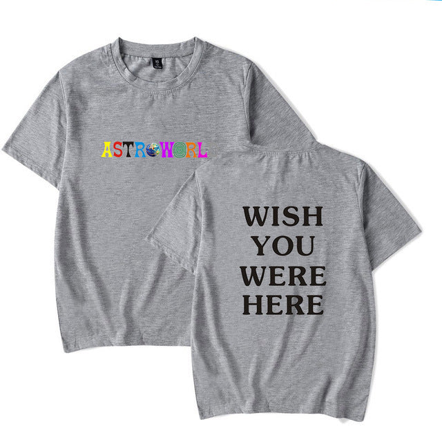 WISH YOU WERE HERE Street Casual T-Shirt