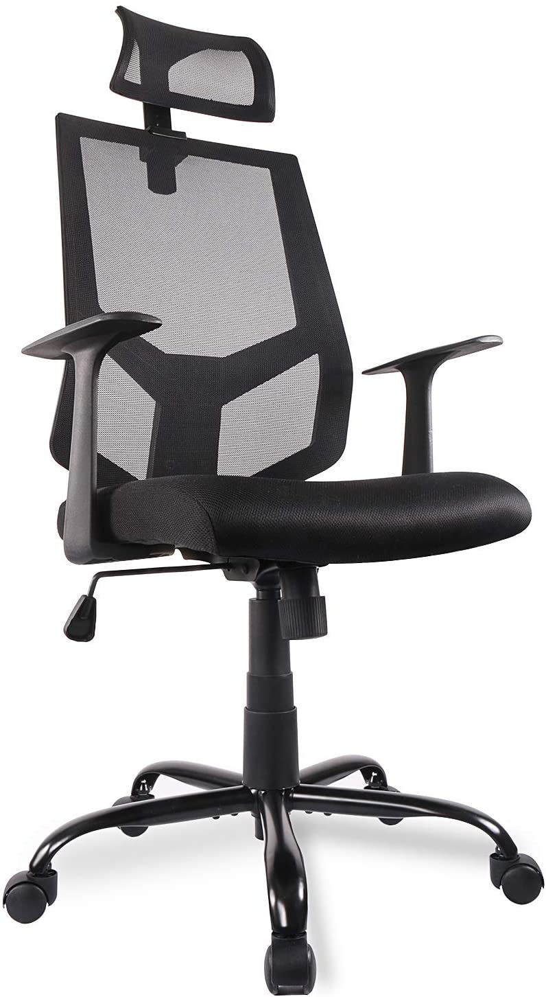 Dark Black Adjustable Ergonomic Mesh Office Chair