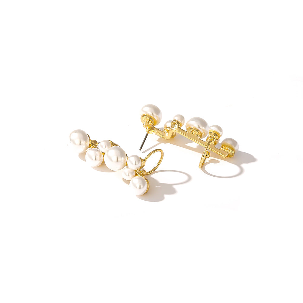 Special-shaped pearl female ear clip