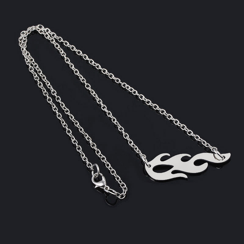 European And American Fashion Domineering Trend Flame Necklace