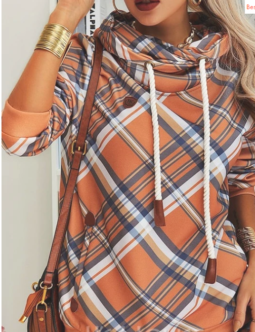 Women's Printed Loose Plus Size Top Long