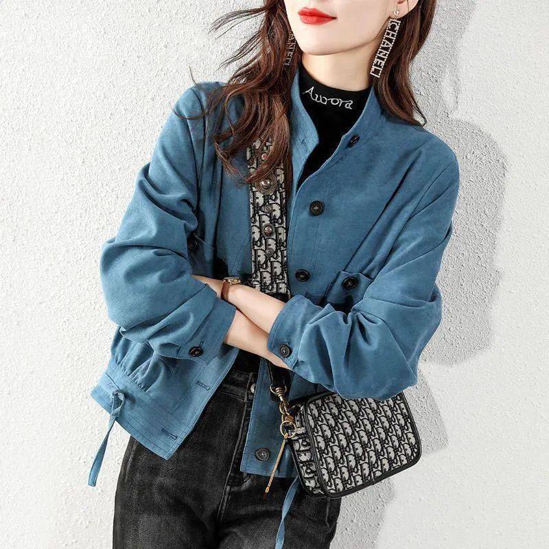 Versatile  Loose And Thin Solid Color Jacket