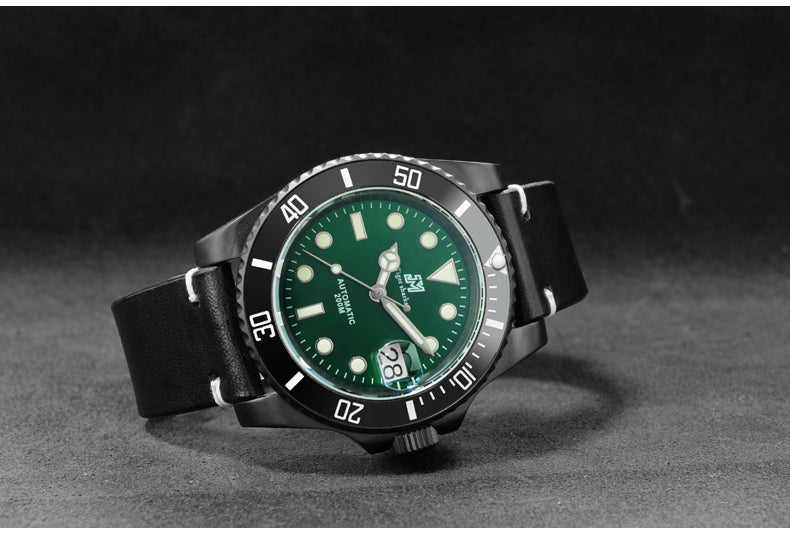 San Martin Green Water Ghost Diving Watch