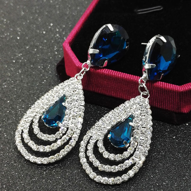 Crystal drop earrings