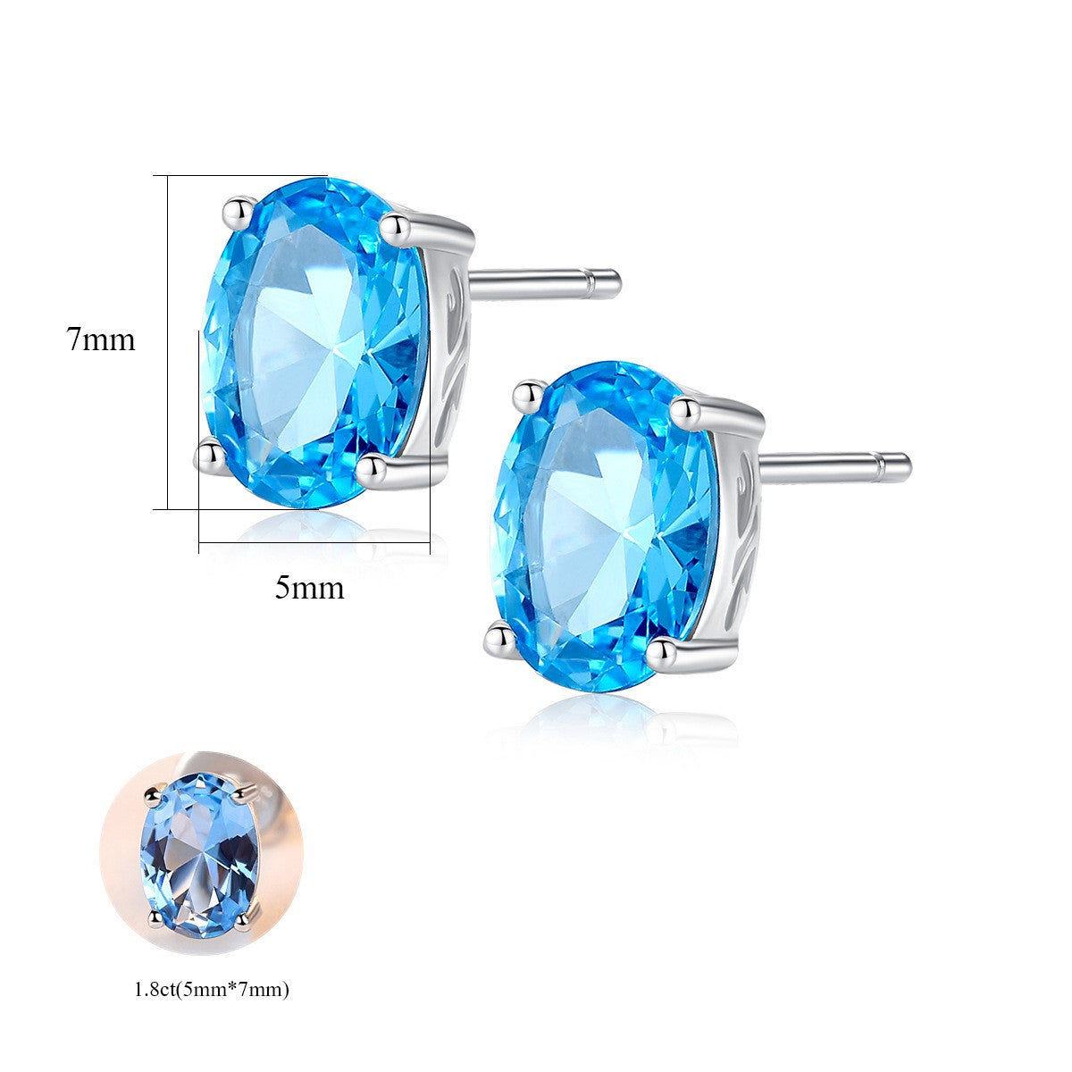 Women's S925 Sterling Silver Stud Earrings