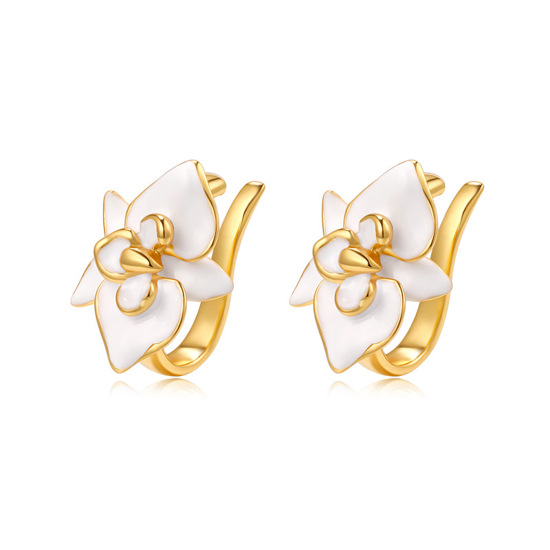 Women's Light Luxury Retro Butterfly Orchid Ear Clip