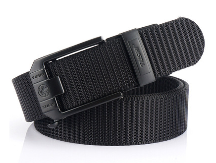 Automatic buckle nylon thick canvas belt