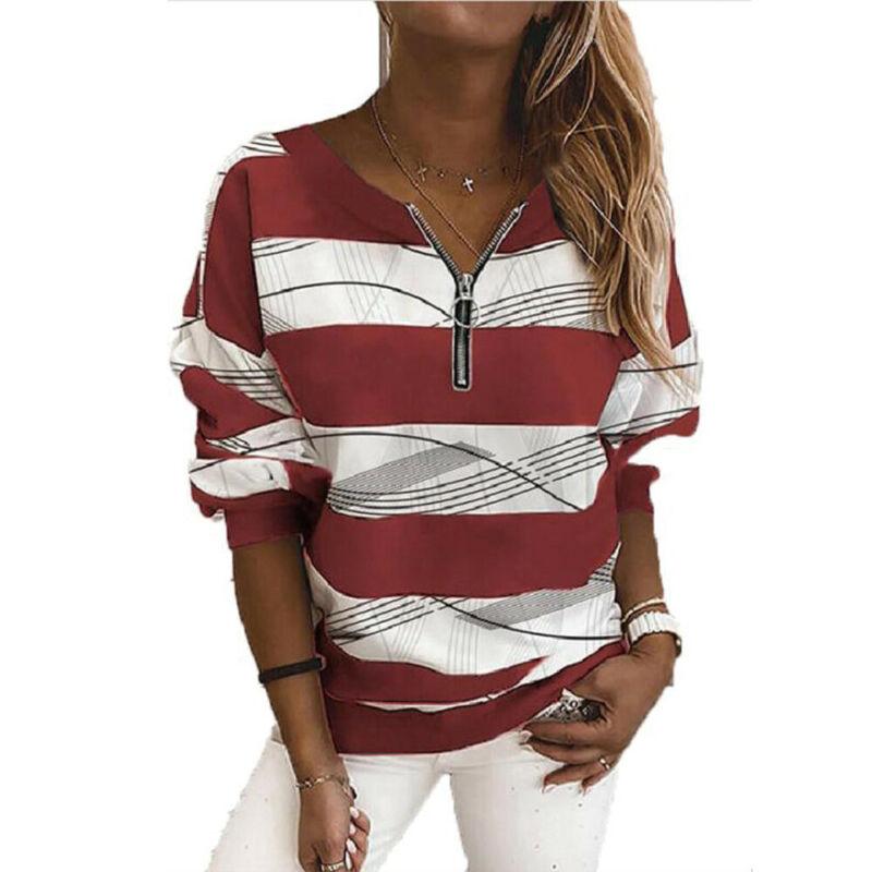 Women's Loose And Thin Hedging V-Neck Long-Sleeved Sweater