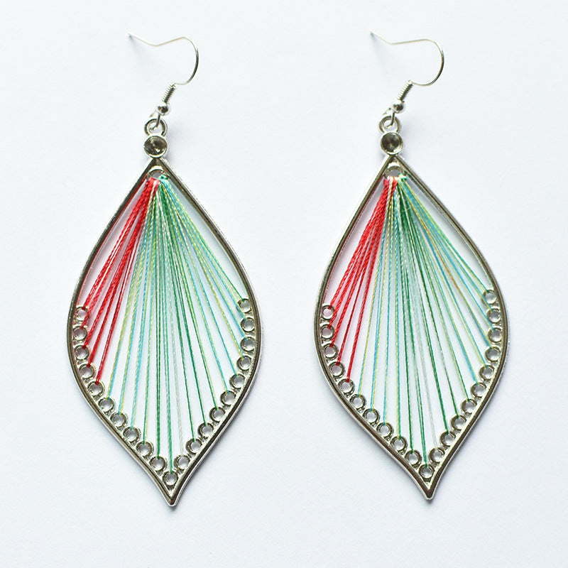 Handmade leaf earrings