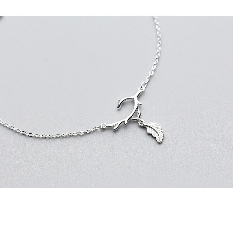 Simple personality leaf anklet