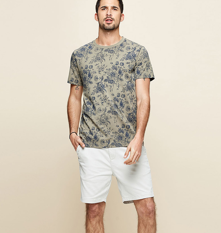 Floral print men's t-shirt