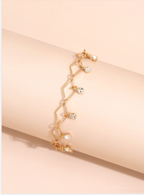 Geometric Trend Retro Anklet Creative Retro Beach Chain Female