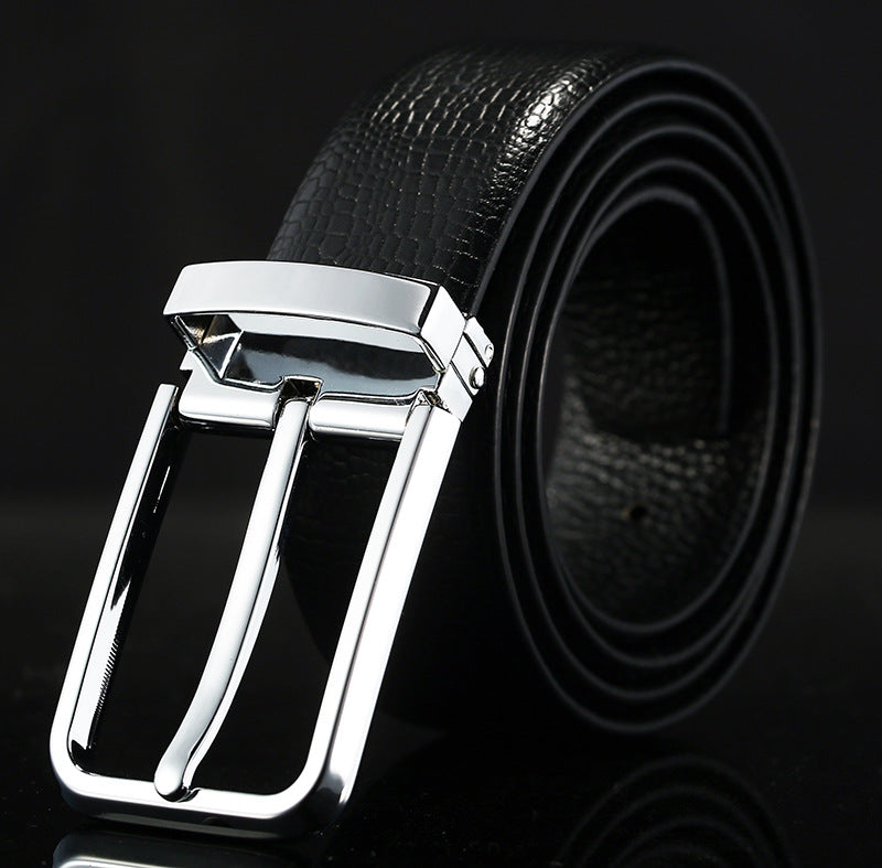 Leather men's belt