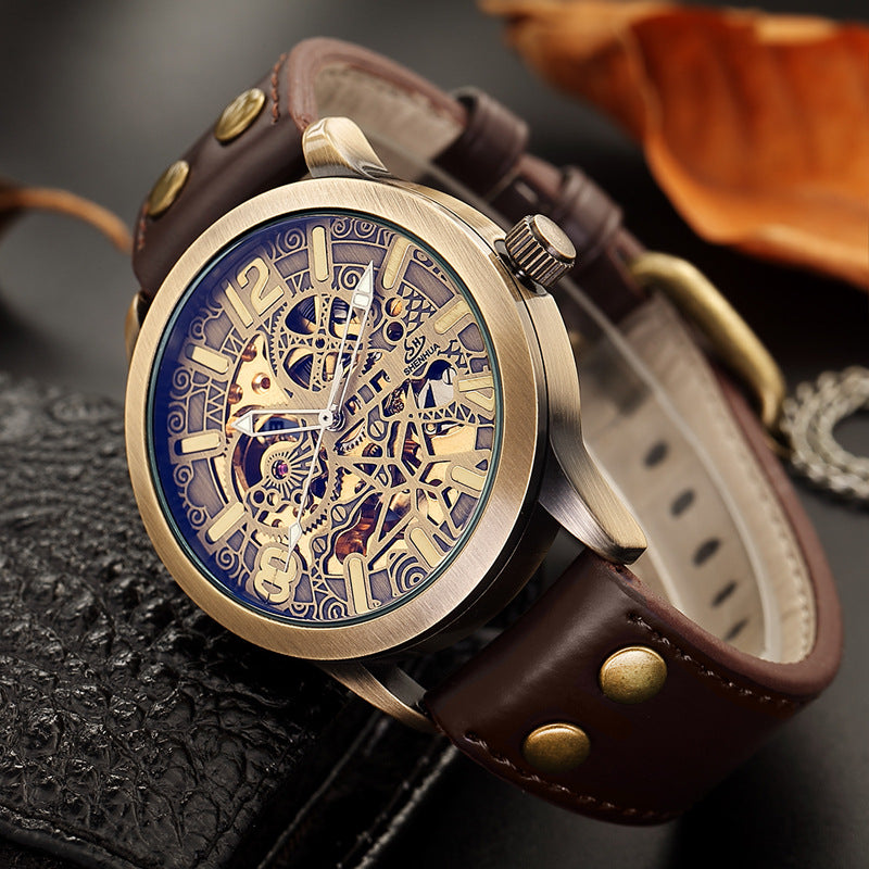 Casual men's mechanical watch