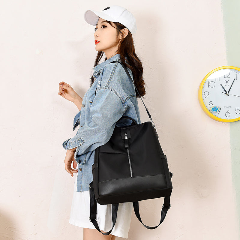 Backpack Women Oxford Cloth Travel Backpack Canvas Fashion Contrast Color Ladies