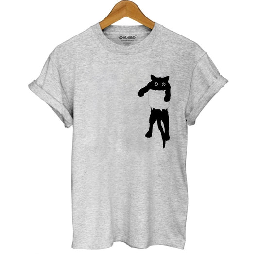 Cat T-shirt with short sleeves