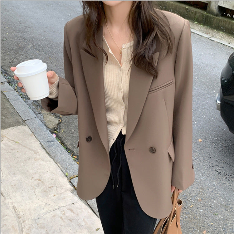 Women's Polyester Loose Fashion Small Suit Jacket