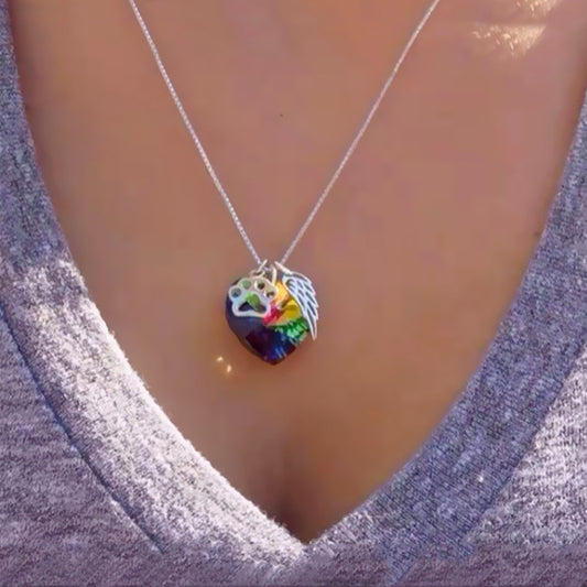 Love Tourmaline Crystal Pendant Necklace