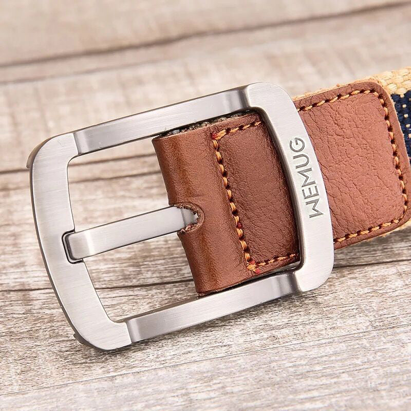 Casual Outdoor Men's Ladies Pin Buckle Canvas Belt