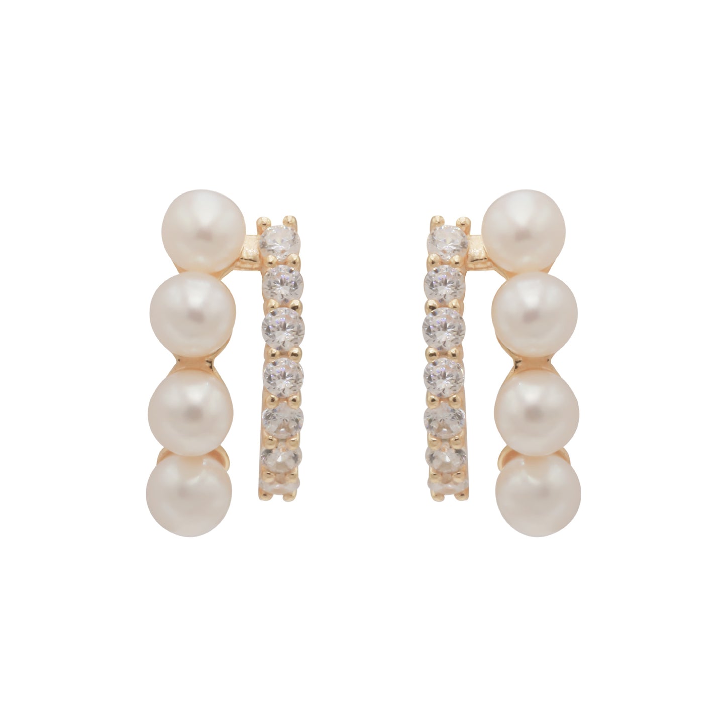 Small Design Simple Temperament Freshwater Pearl Earrings