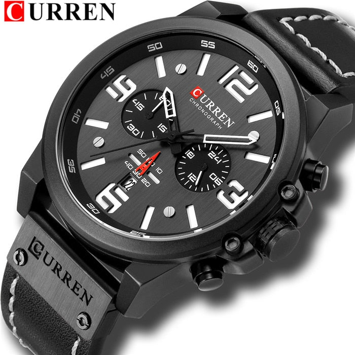 Fashion Classic Chronograph Watch Men Brand Sport CURREN 8314