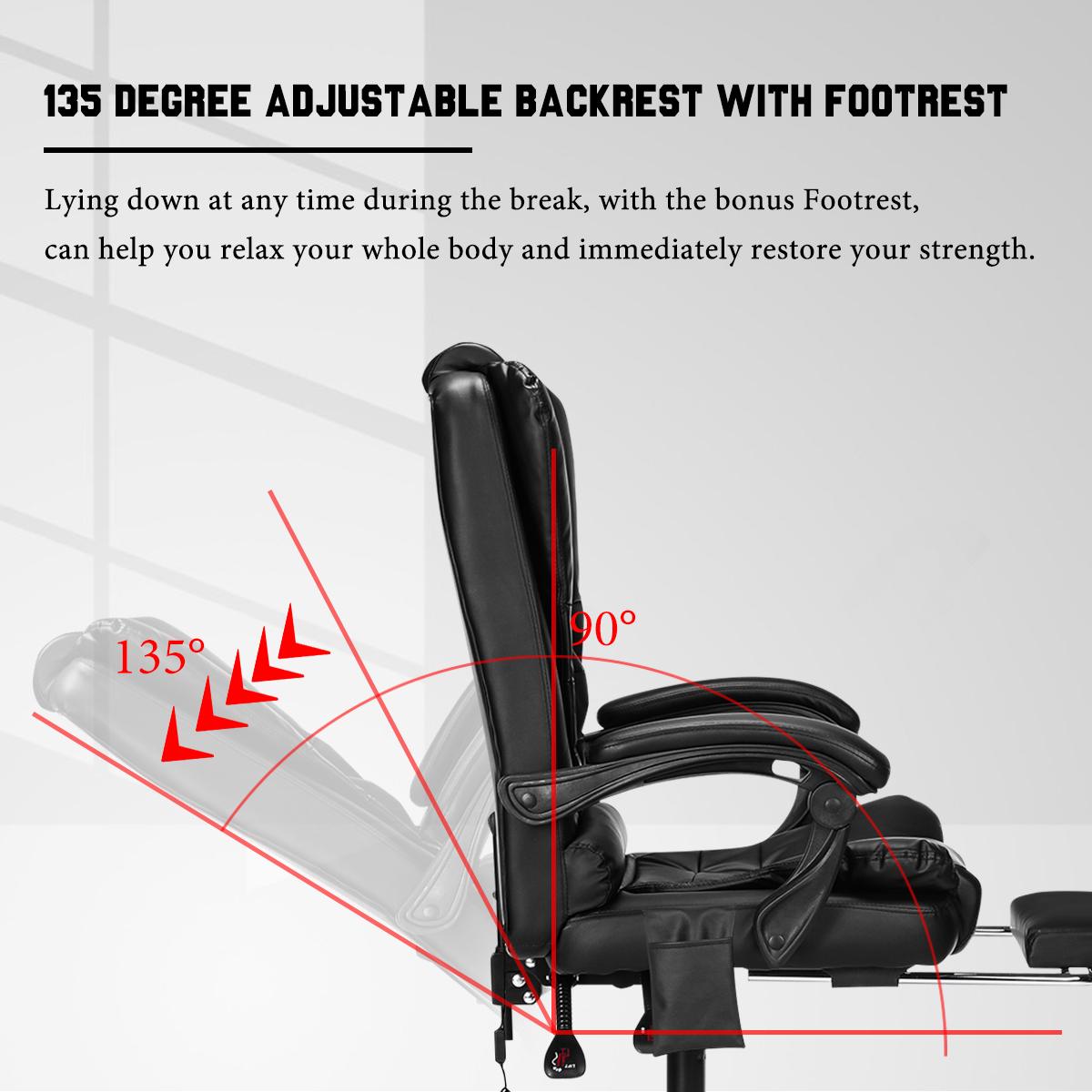 Computer Office Chair Gaming Home Leather Executive Swivel Massage Gamer Chair Lifting Rotatable Armchair Adjustable Desk Chair