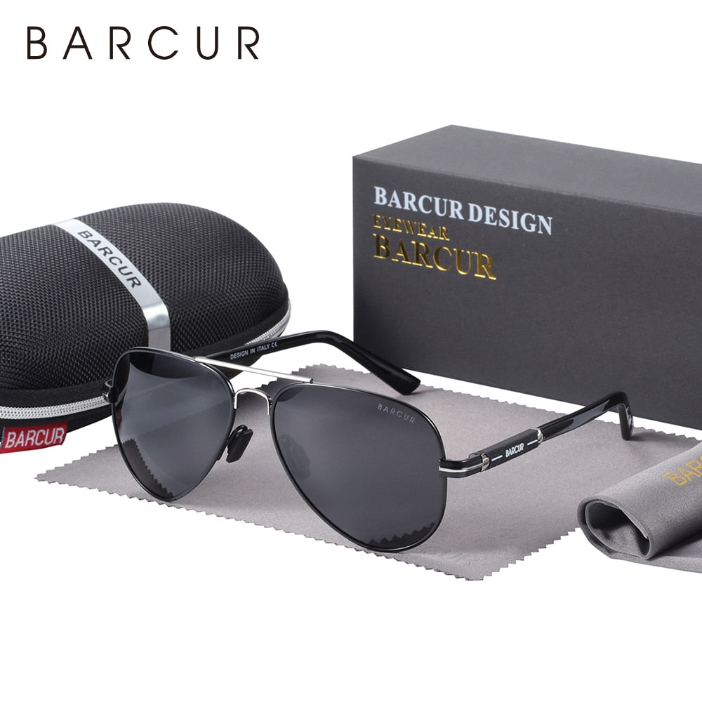 BARCUR Polarized Pilot Sunglasses for Men, accessories, Driving, Fishing, Hiking Eyewear