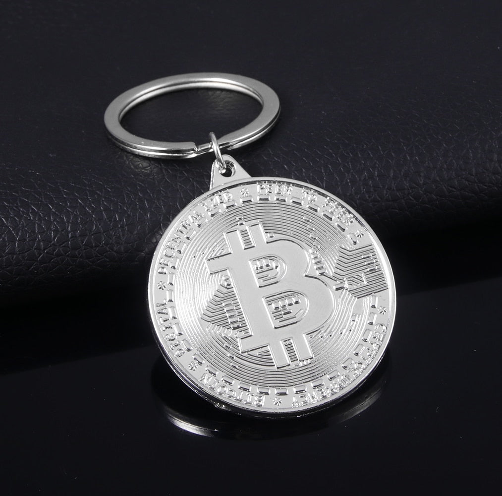 Newest Bitcoin Key chain Music Band Key-ring Pendant Women and Men Jewelry Collection Gift