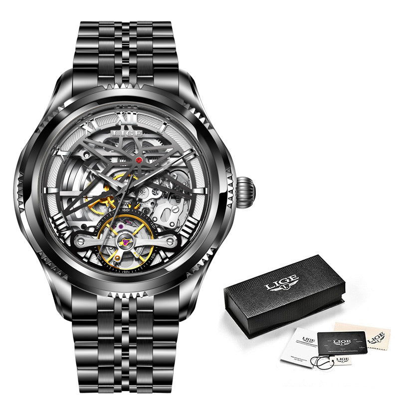 Mechanical Watch New Concept Skeleton Design Tourbillon Waterproof Watch