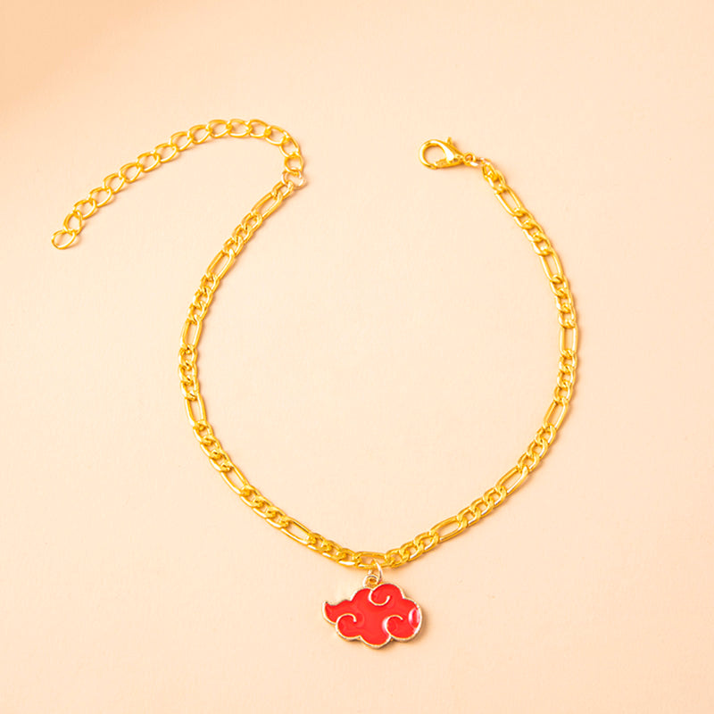 Red Cloud Charms Anklet Foot Jewelry For Women