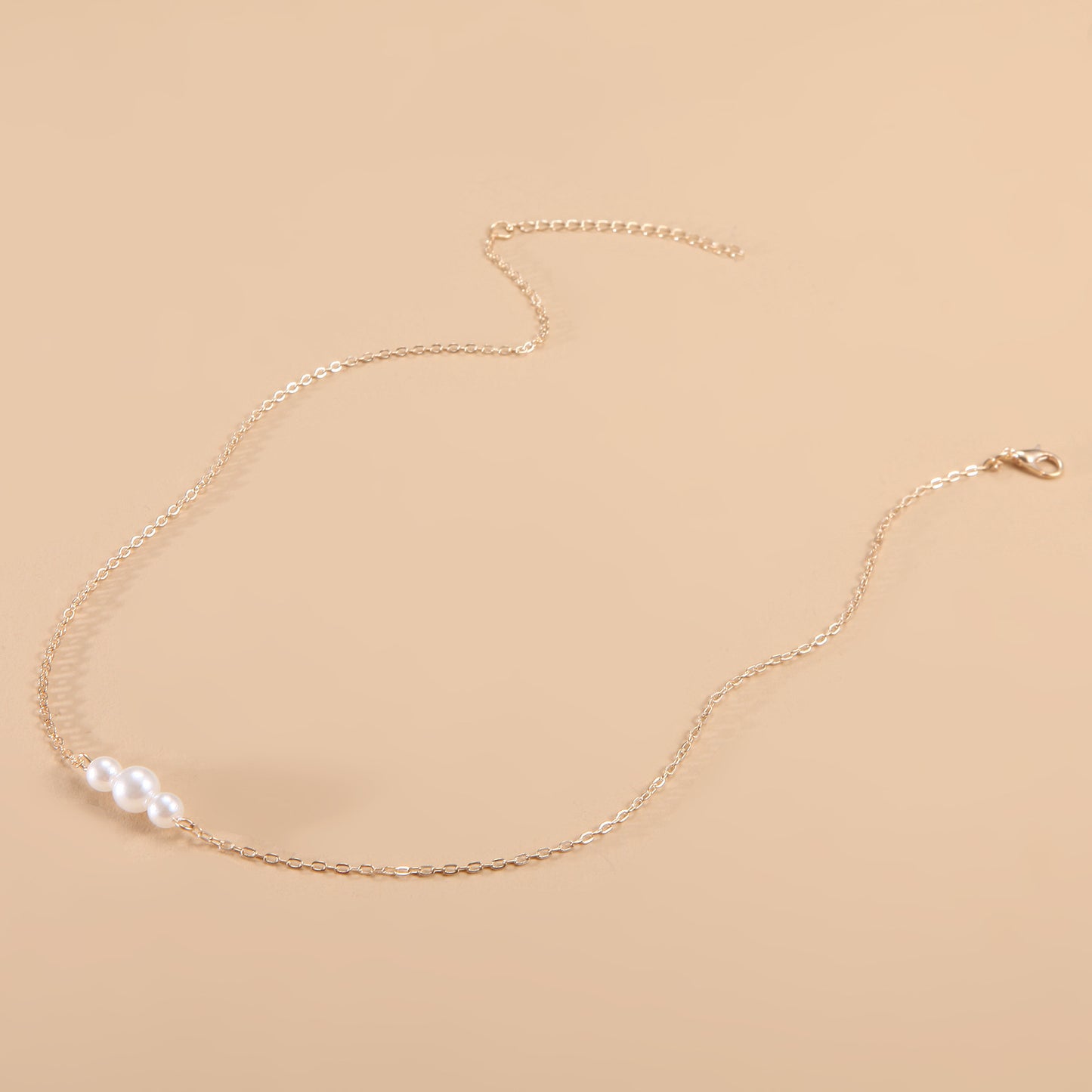 Frosty Wind Simple Pearl Clavicle Necklace