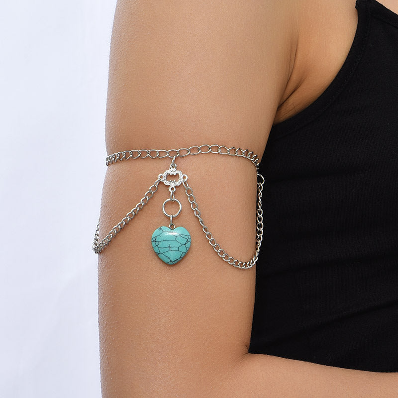 Ins Creative Delicate Turquoise Body Chain Jewelry