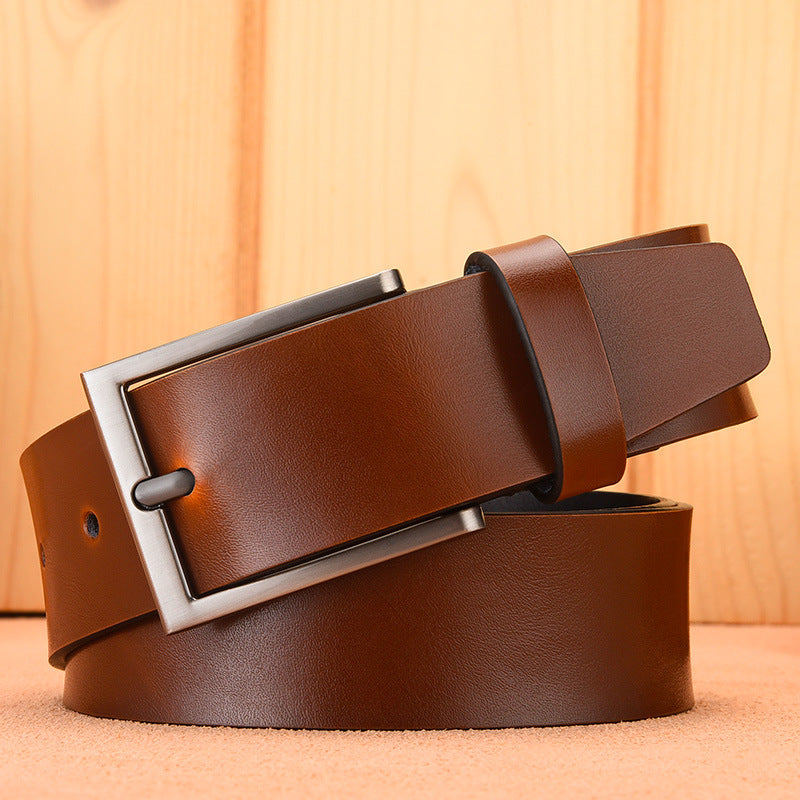 Leather Casual Pin Buckle Leather Belt Men's