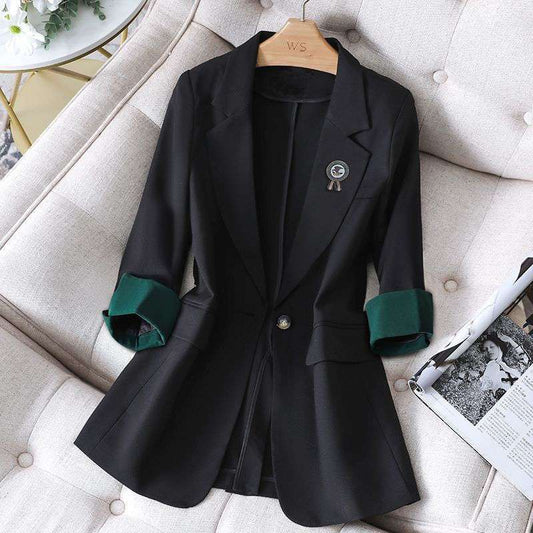 Thin Three-quarter Sleeves Fat Sister Suit Women